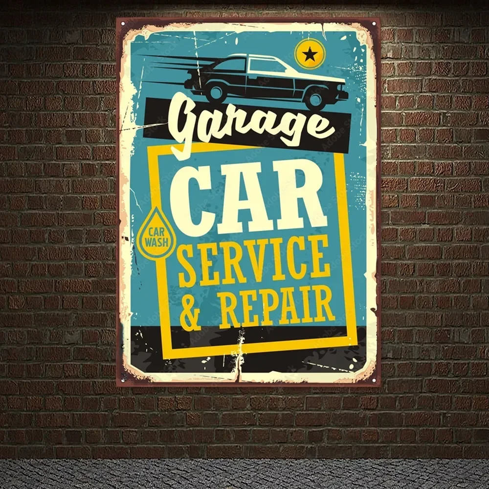 Vintage CAR SERVICE & REPAIR P - Auto Repair Shop Banners ulasan dan harga