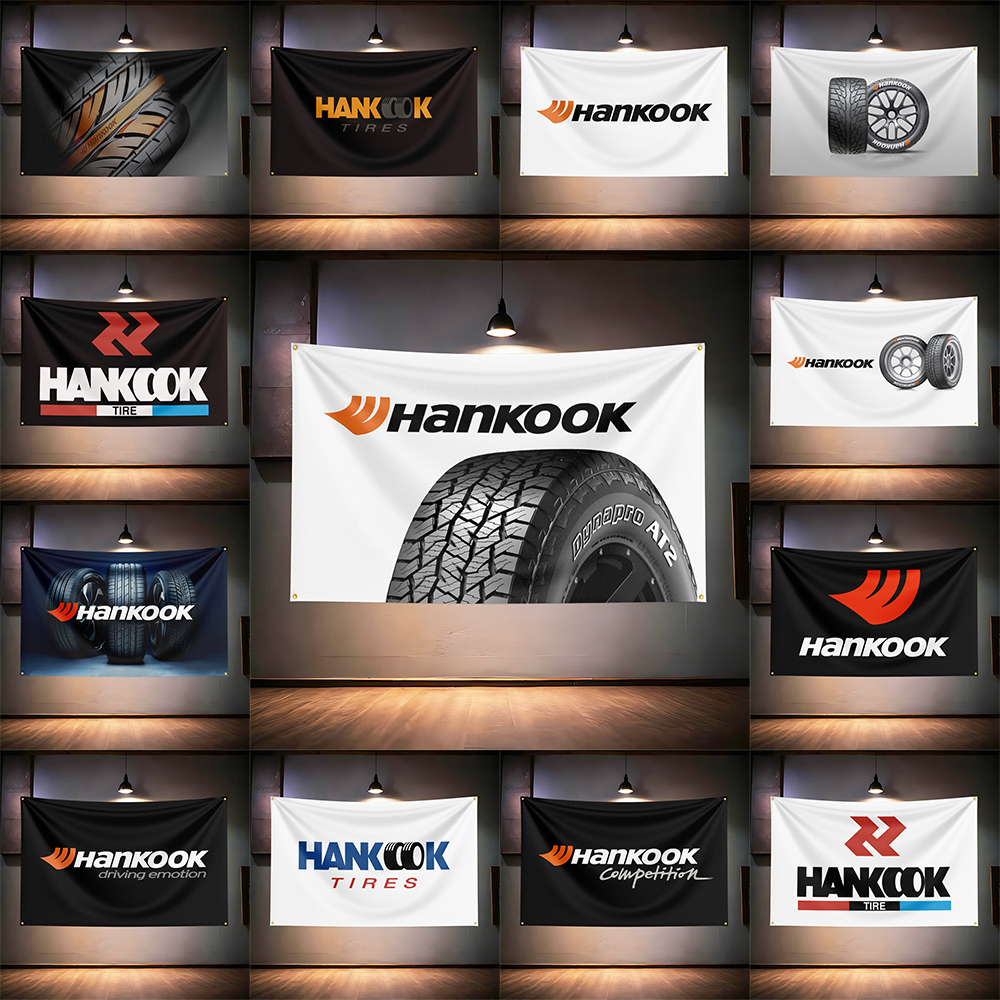Han-kooks Tires Flag 3x5ft 90x - Auto Repair Shop Banners ulasan dan harga