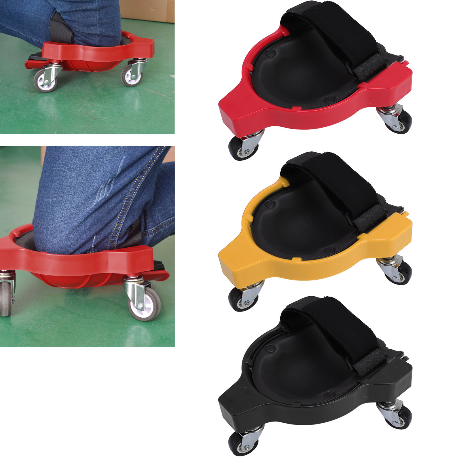1Pair Knee Creepers with Caste - Garage Creeper Roller ulasan dan harga