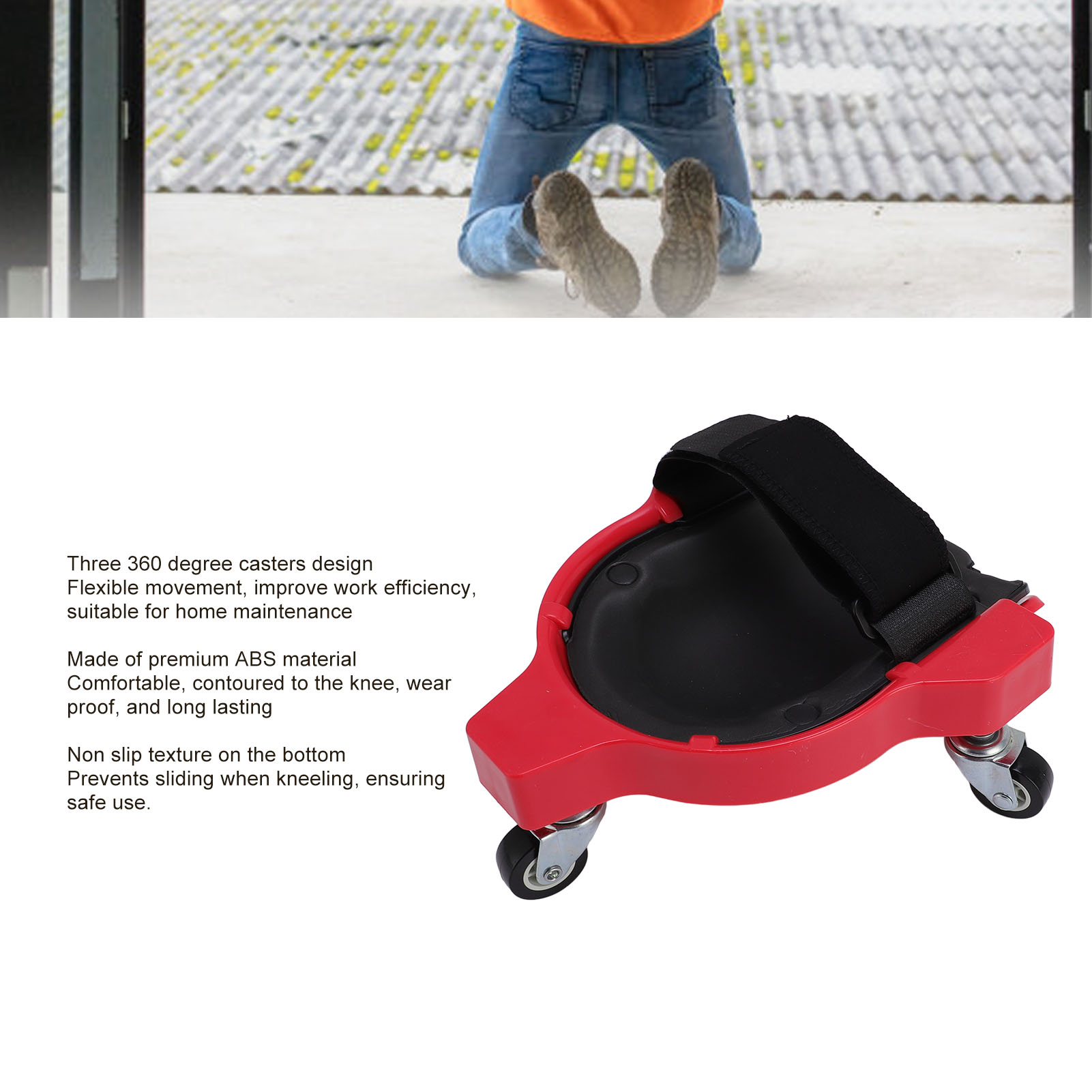 1Pair Knee Creepers with Caste - Garage Creeper Roller ulasan dan harga