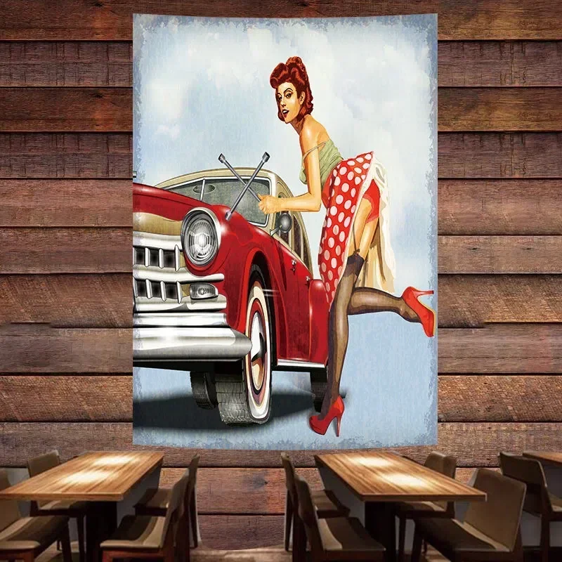 Vintage Car Repair Service Pos - Auto Repair Shop Banners ulasan dan harga