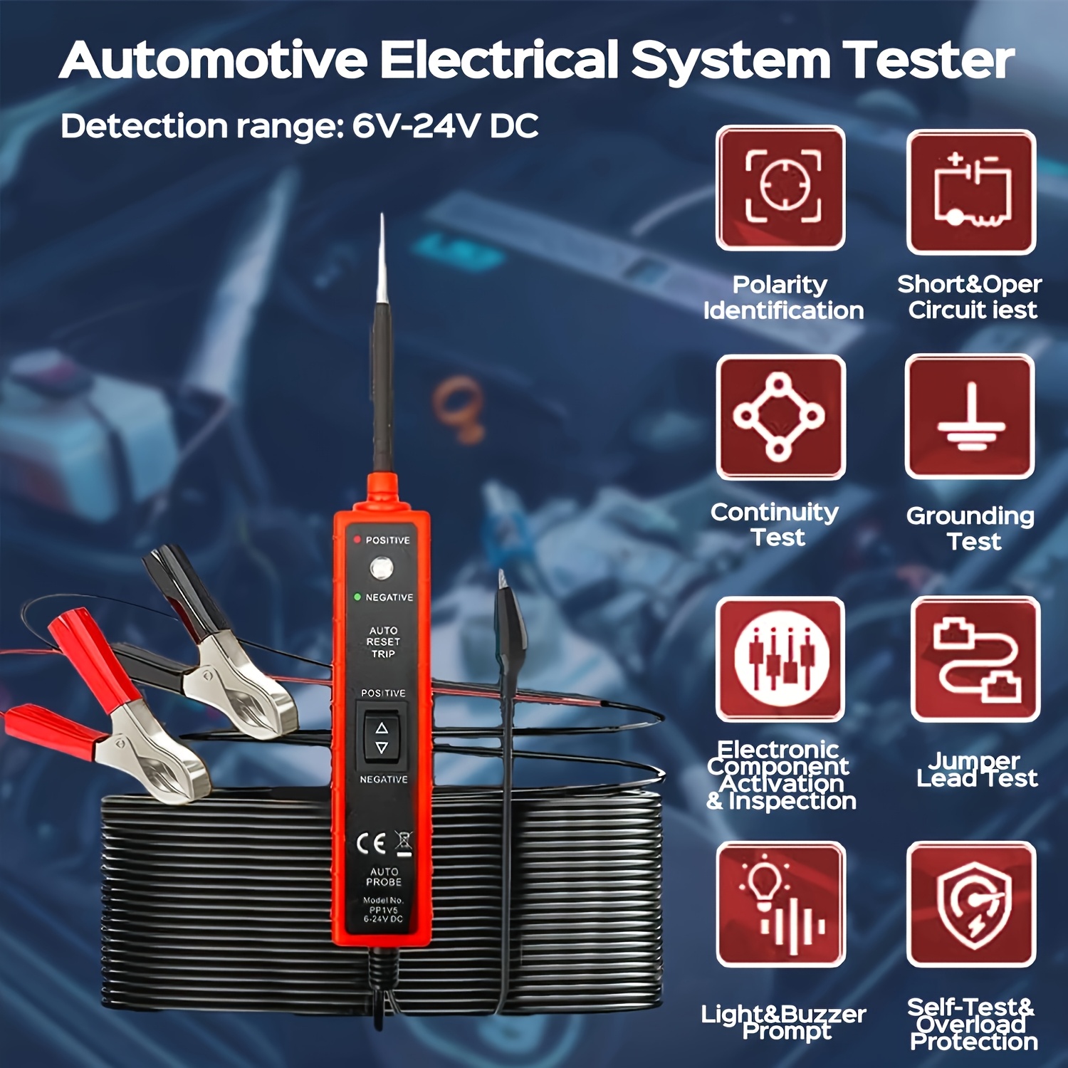 6V-24V Dc Multifunctional Auto - Car Diagnostic Tool ulasan dan harga