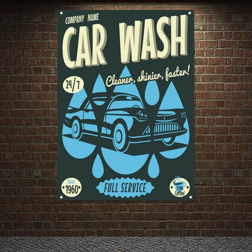 Vintage CAR WASH FULL SERVICE  - Auto Repair Shop Banners ulasan dan harga