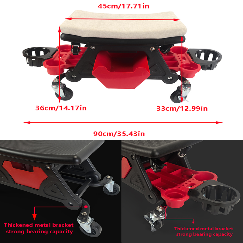 Car Multi-Function Chair Mecha - Garage Creeper Roller ulasan dan harga