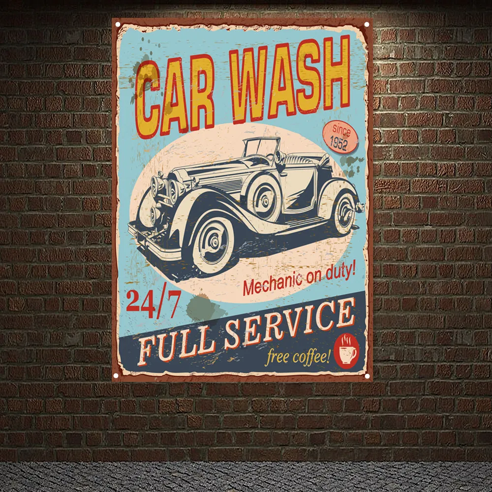 Vintage CAR Wash Full Service  - Auto Repair Shop Banners ulasan dan harga