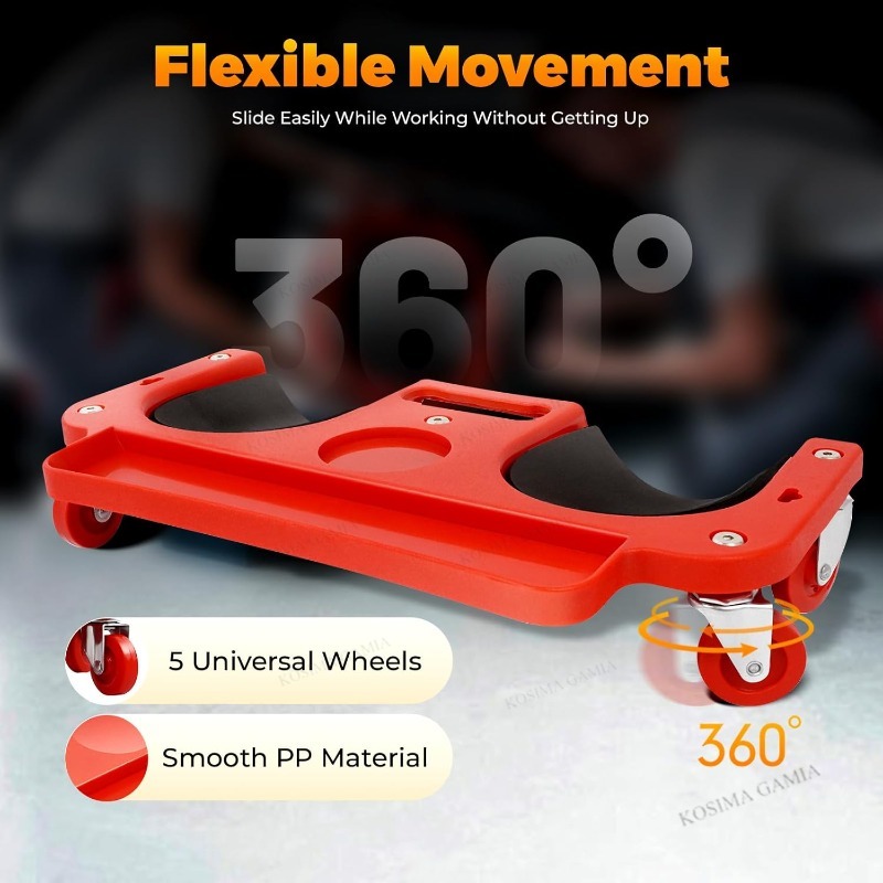 Portable Kneeling Pad Rolling  - Garage Creeper Roller ulasan dan harga