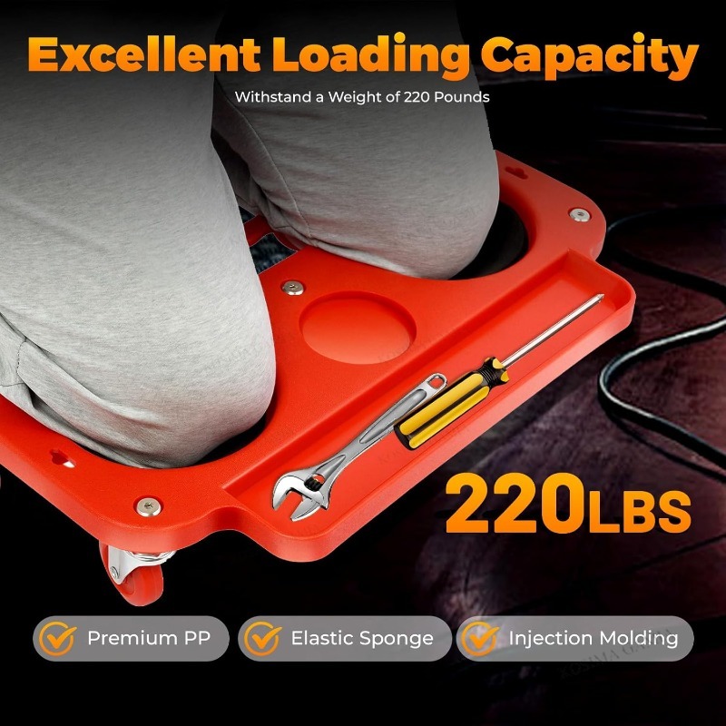 Portable Kneeling Pad Rolling  - Garage Creeper Roller ulasan dan harga