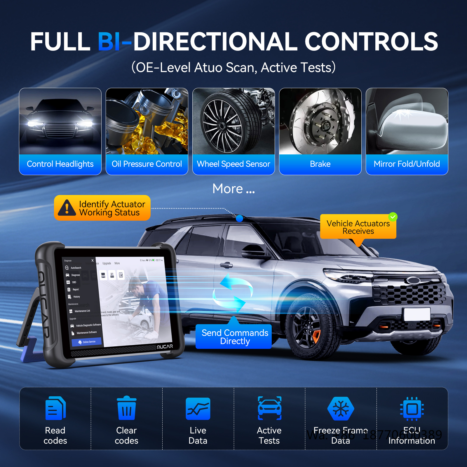 MUCAR 892BT AI Intelligent Dia - Car Diagnostic Tool ulasan dan harga