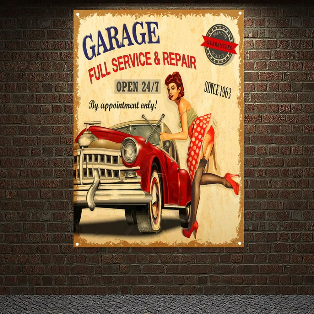 Vintage CAR Full SERVICE & REP - Auto Repair Shop Banners ulasan dan harga