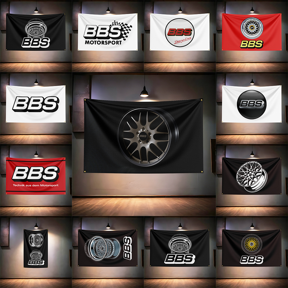 B-B-Ss Wheel Fans Flag 3x5ft 9 - Auto Repair Shop Banners ulasan dan harga