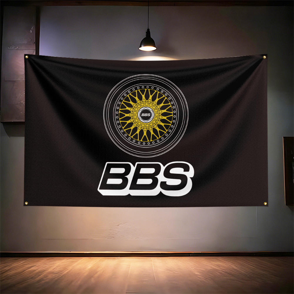 B-B-Ss Wheel Fans Flag 3x5ft 9 - Auto Repair Shop Banners ulasan dan harga